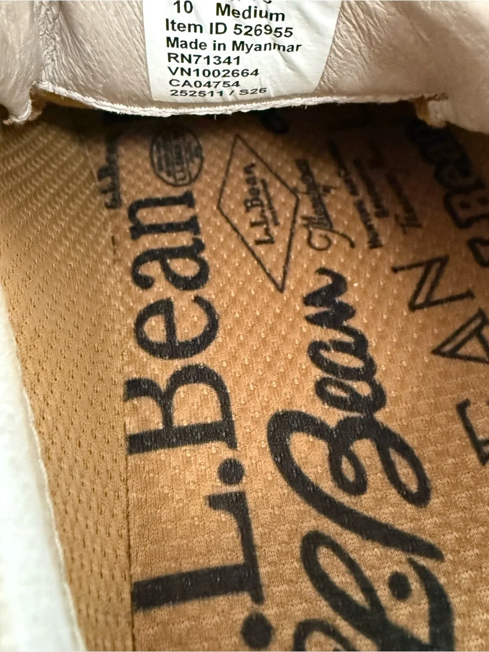 L.L. Bean Eco Bay Suede Triple Hook & Loop Sneakers Gum Sole Lt Gray Sz 10
